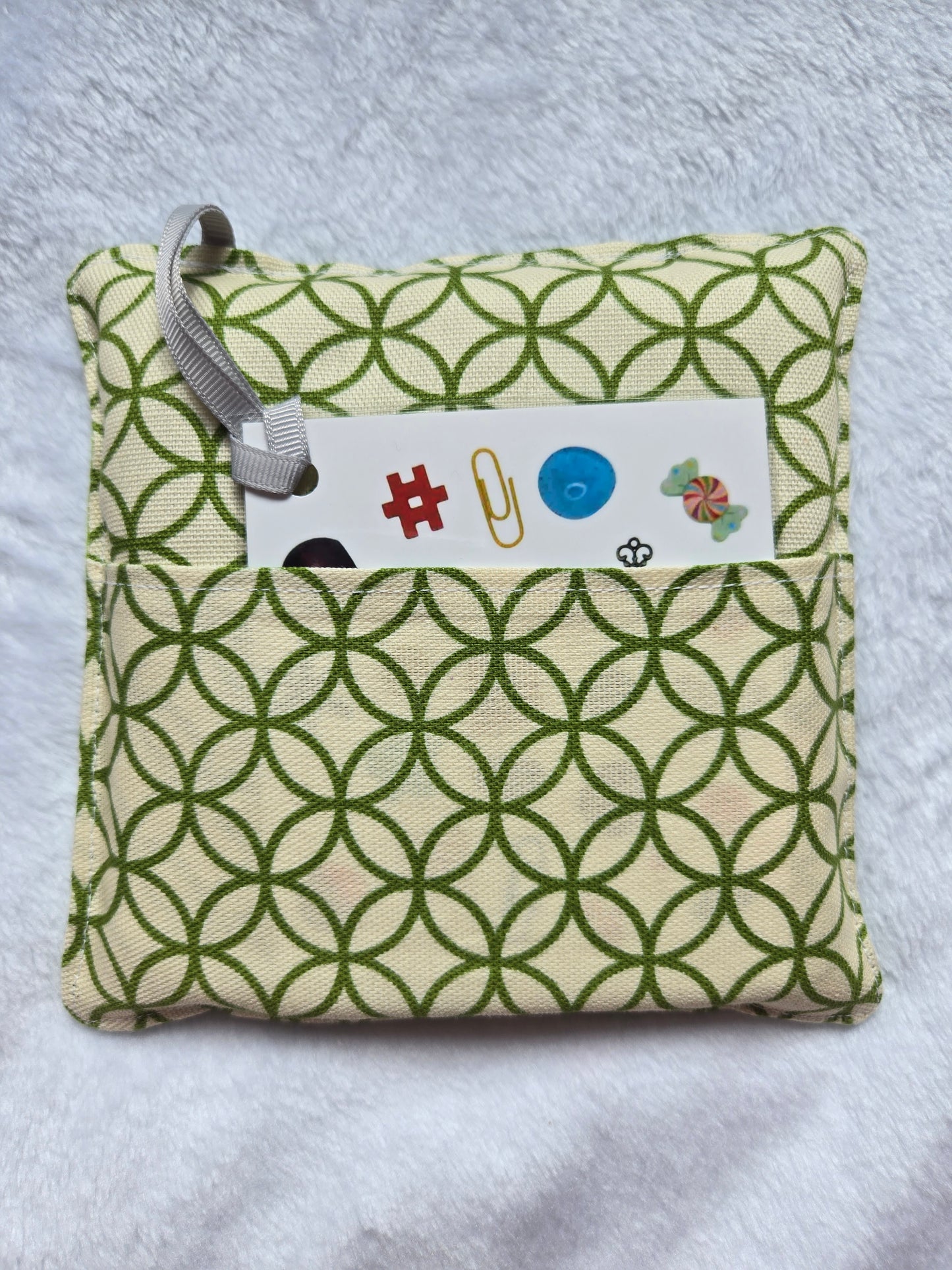 Green Flowers I Spy Bag