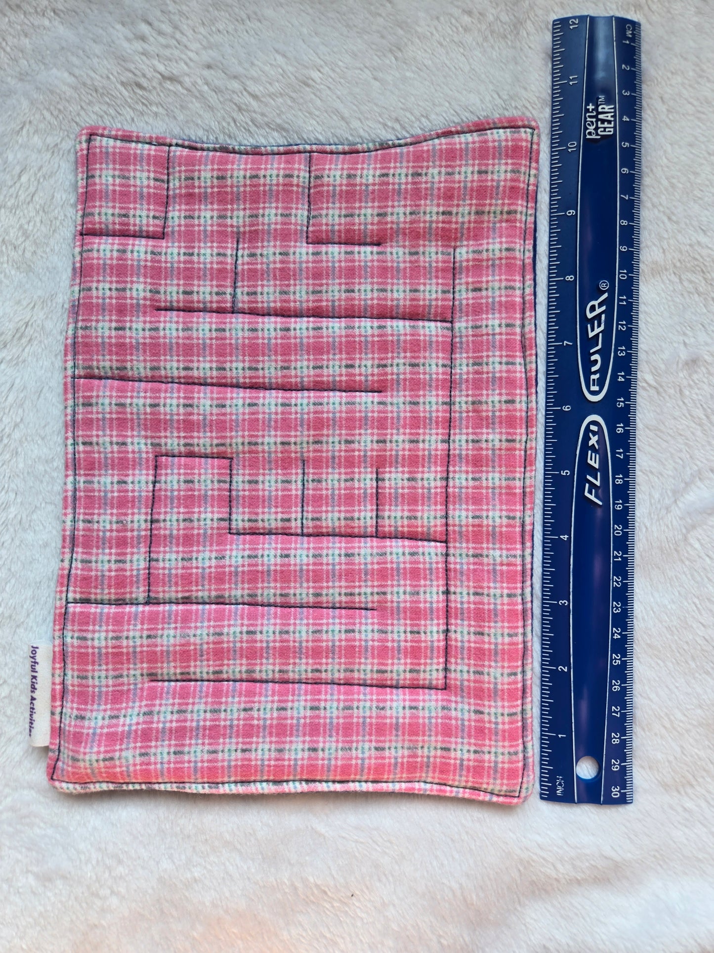 Plaid & Blue Large Maze