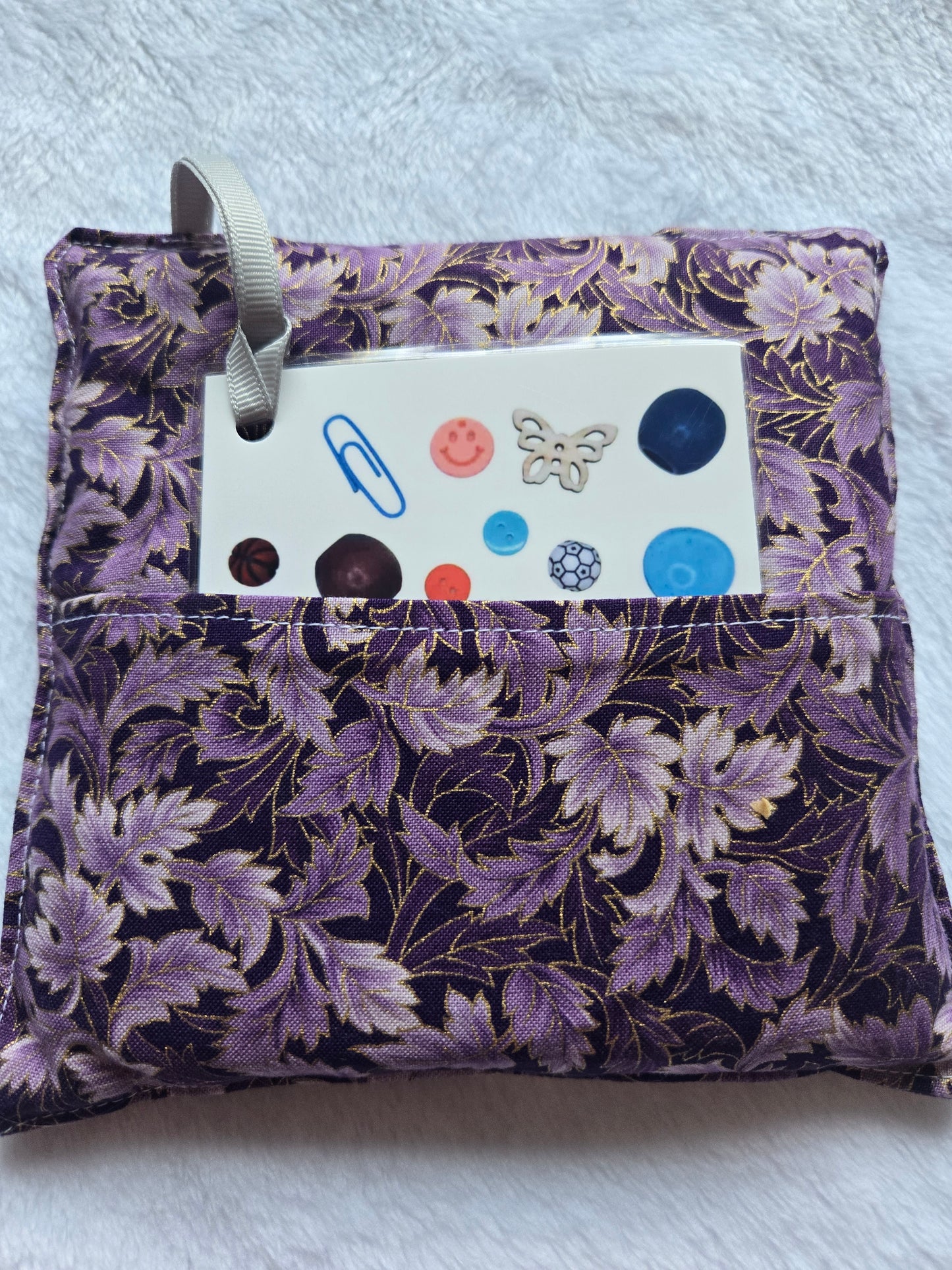Purple Leaves I Spy Bag