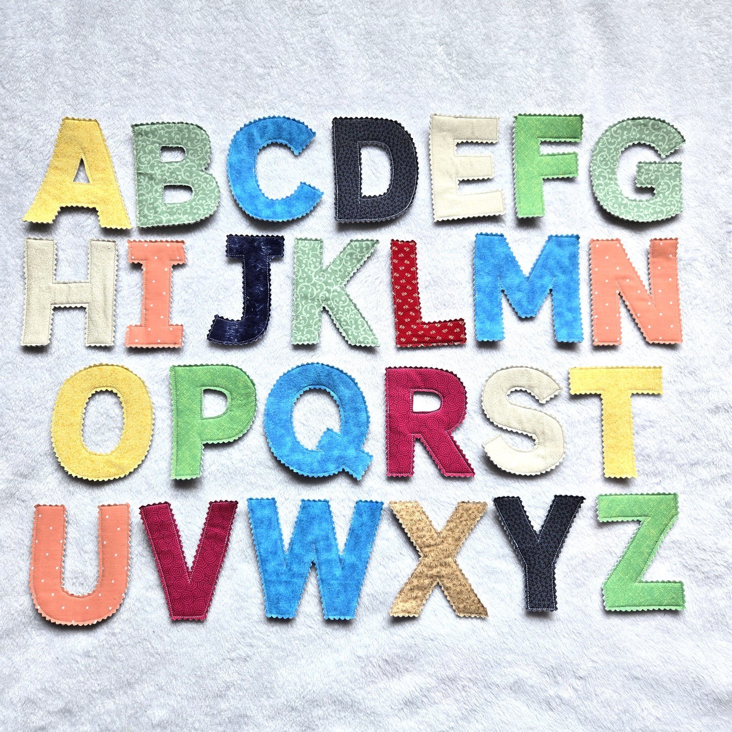 Mixed Color Alphabet Set