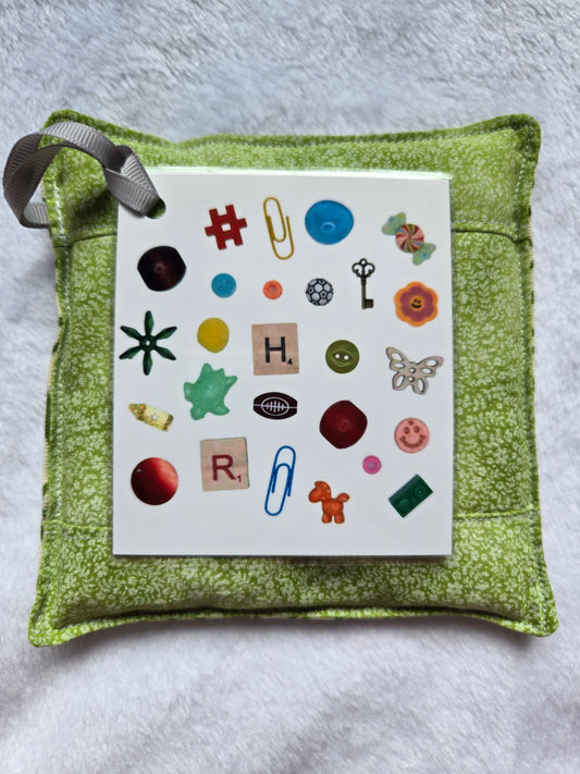 Green Flowers I Spy Bag