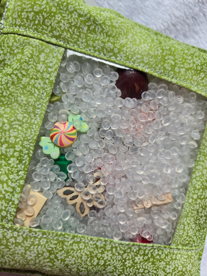 Green Flowers I Spy Bag