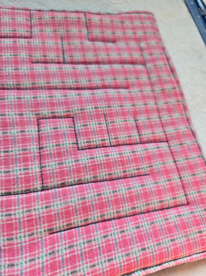 Plaid & Blue Large Maze