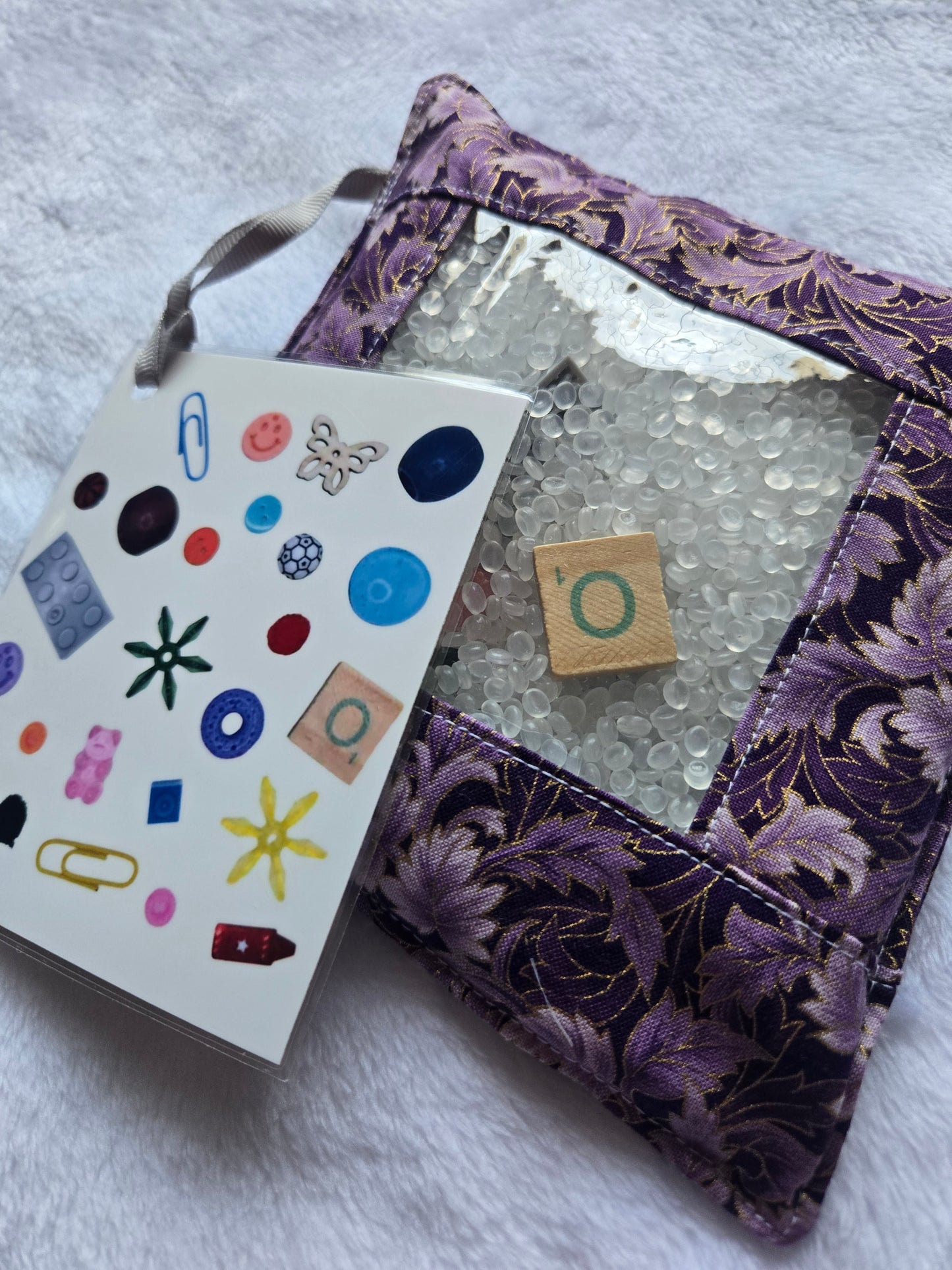 Purple Leaves I Spy Bag