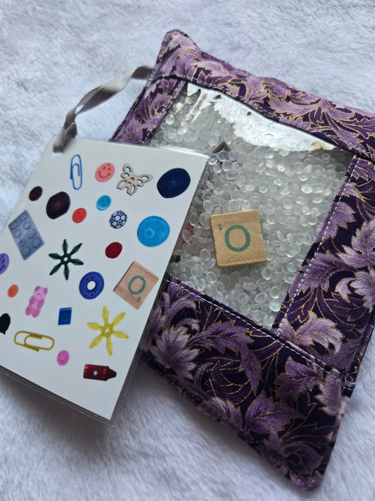 Purple Leaves I Spy Bag