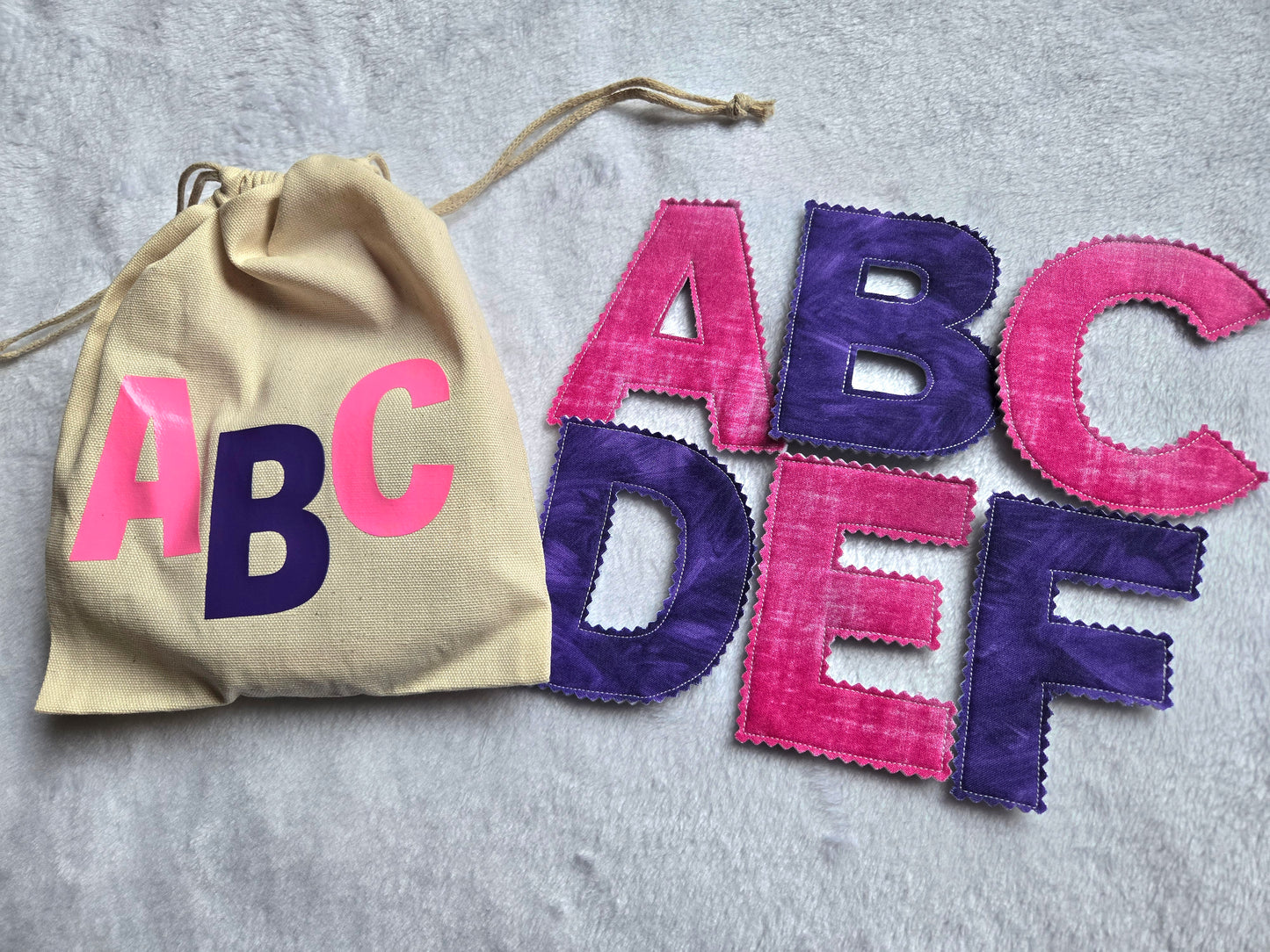 Pink & Purple Alphabet Set