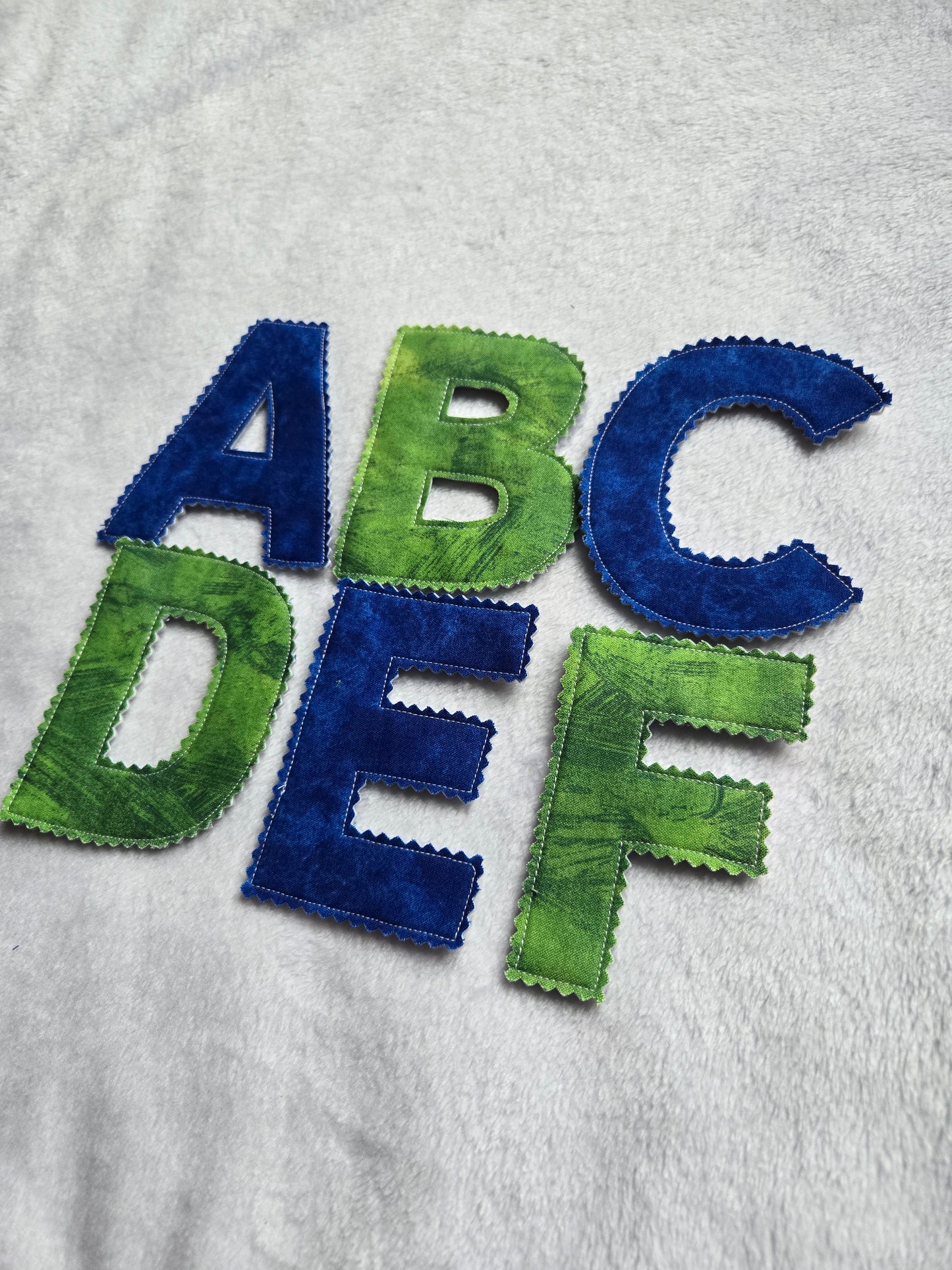Blue & Green Alphabet Set