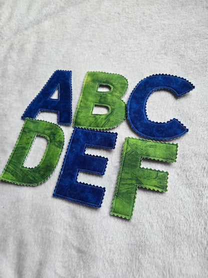 Blue & Green Alphabet Set